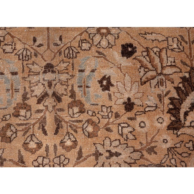 Antique Persian Meshad Handmade Wool Rug For Sale - Image 9 of 11