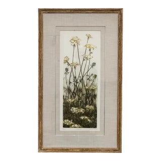 Elaine R. Simel “Wild Lace” Signed Limited Edition Etching 23/250 For Sale