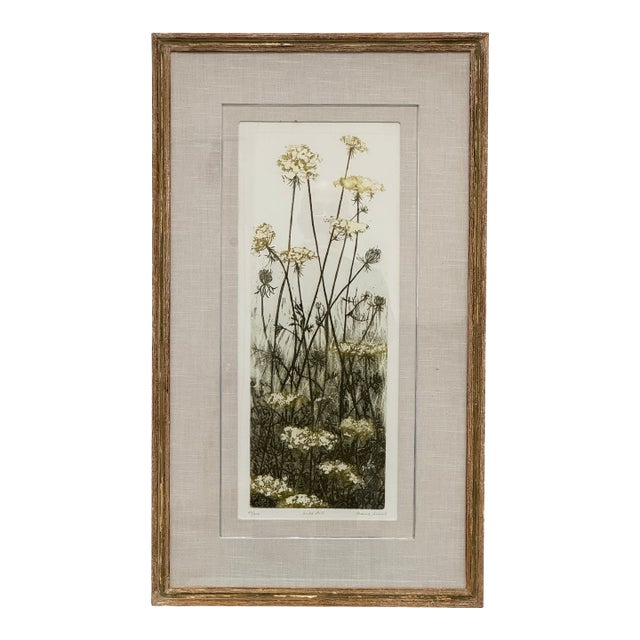 Elaine R. Simel “Wild Lace” Signed Limited Edition Etching 23/250 For Sale