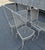 Silver Vintage Rare 1960's Russell Woodard Attributed Mesh Wrought Iron Patio Glass Table and 4 Chairs For Sale - Image 8 of 18