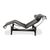 Bauhaus LC 4 Chaise Lounge in Black Leather by Le Corbusier for Cassina For Sale - Image 14 of 16
