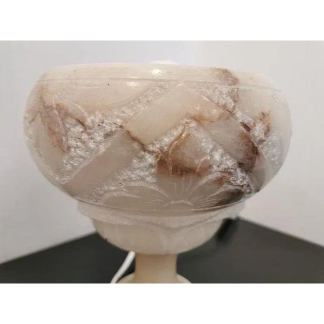 1970s Vintage Alabaster Lamp, 1970s For Sale - Image 5 of 12