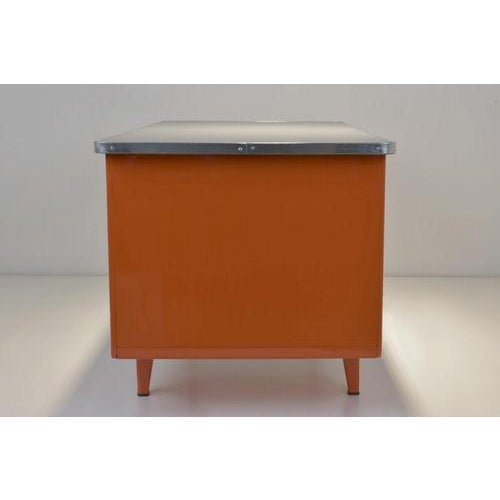 Desk in Sheet Steel from Gispen, 1955 For Sale - Image 12 of 18