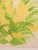 Acrylic yellow and green floral painting signed by Latour in bottom right corner. Painting is framed and has hanging...