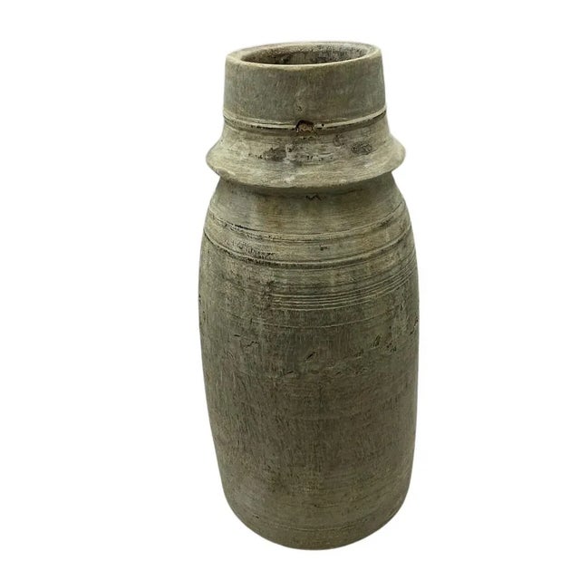 These vintage wood pots from India are truly special and when one considers they were carved from a single piece of wood...