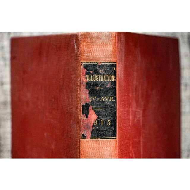 Illustration Rare 1915 l'Illustration French France World War I Photos Illustrations Advertising Antique Oversized Book For Sale - Image 3 of 17