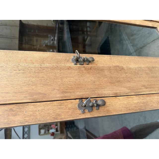 Early 20th Century Oak Display Cabinet For Sale - Image 8 of 13