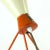 1960s Mid-Century Metal Table Lamp in Cream & Orange by Josef Hurka for Napako, 1960s For Sale - Image 5 of 11