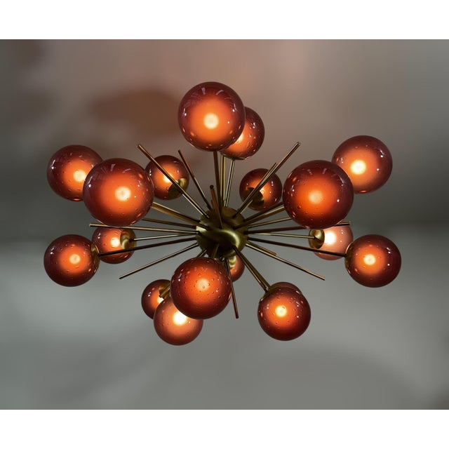21st Century Ovale Diciotto Murano Sputnik Chandelier by Fabio LTD For Sale - Image 9 of 11