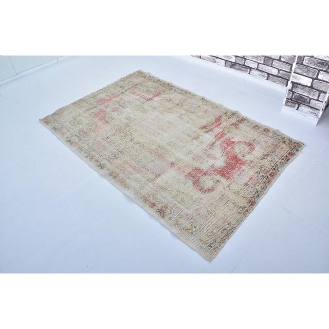 Anatolian Vintage Wool Rug For Sale - Image 4 of 10