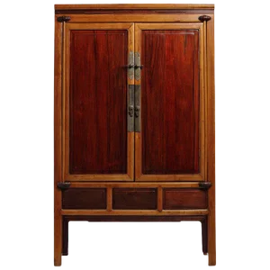 Antique Ningbo Elm and Cypress Wood Cabinet From China, 19th Century