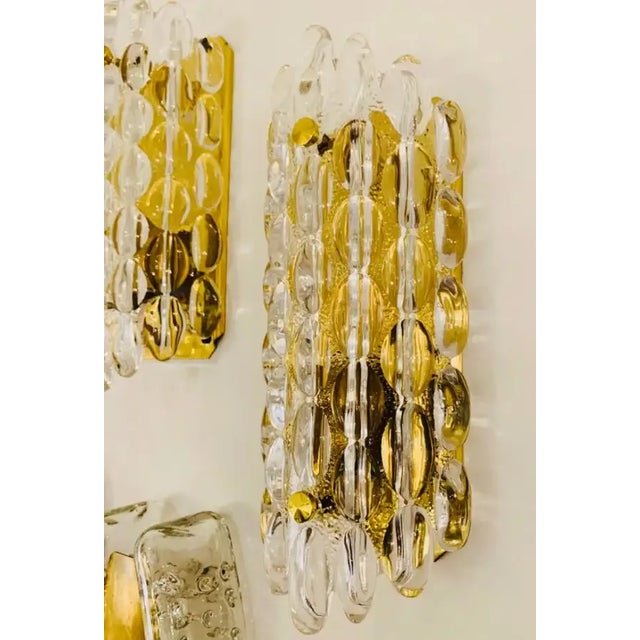 Karl Fagerland Orrefors Bubble Crystal Wall Lights Pair For Sale In New York - Image 6 of 9