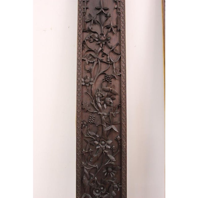 Asian Carved Wooden Columns, 1890s, Set of 2 For Sale - Image 11 of 17