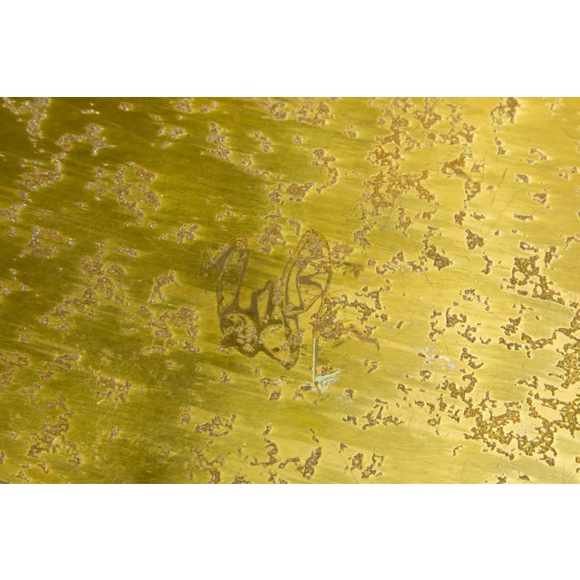 Mastercraft Brass Illuminated Demilune Vitrine Cabinet, 1970s, Signed For Sale - Image 15 of 16