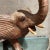 Brown Vintage Chinese Wicker Elephant Box, Hand-Woven Rattan, Mid-Century For Sale - Image 8 of 11