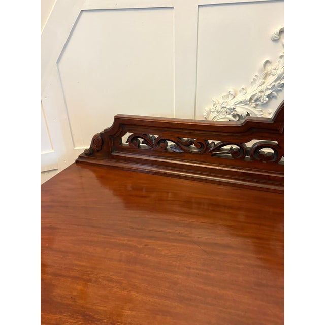 Antique English Victorian Mahogany Sideboard or Buffet Server, 1850 For Sale - Image 9 of 16