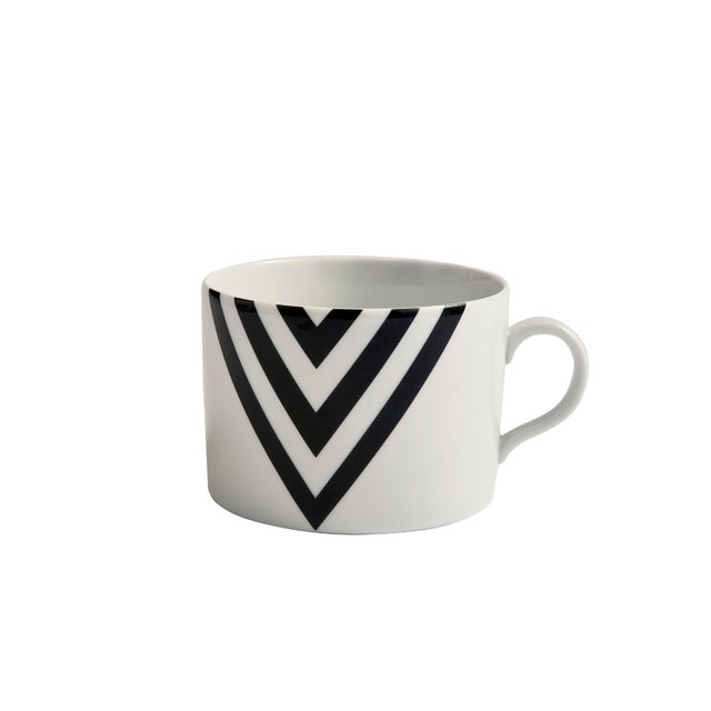 Contemporary Alina Teacup & Saucer Set of 4 by Nina Magon For Sale - Image 3 of 6
