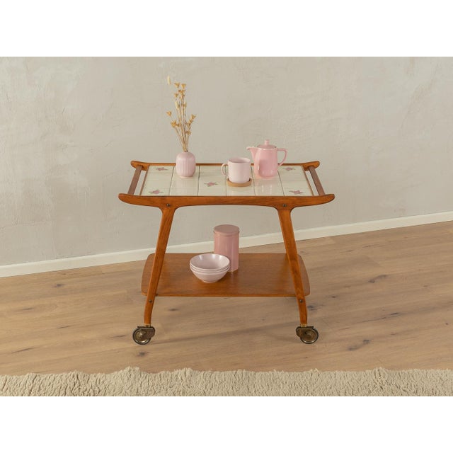 Mid-Century Modern Vintage Serving Trolley, 1950s For Sale - Image 3 of 8
