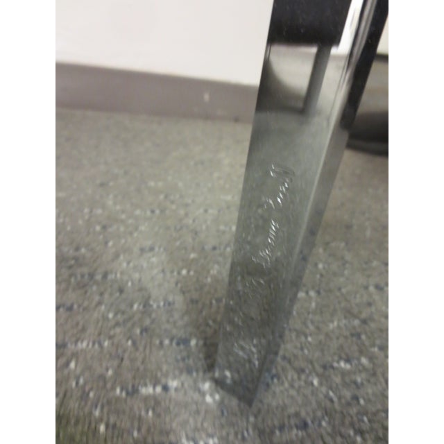 Modern Florence Knoll 23-in Square Coffee Table With Polished Chrome Base and Glass Top For Sale - Image 3 of 3