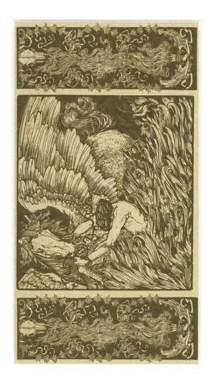 Giovanni Guerrini, Figure, Screen Print, Early 20th Century