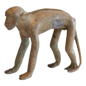 Vintage African Monkey Figurine