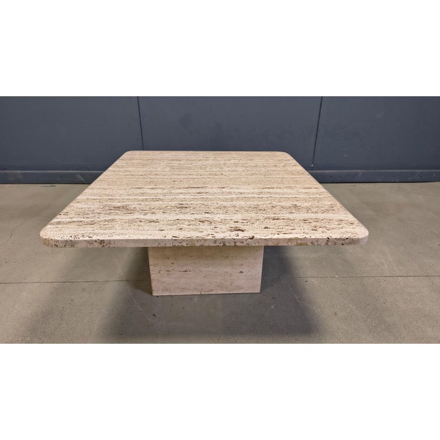 Vintage Travertine Coffee Table, 1970s For Sale - Image 9 of 11