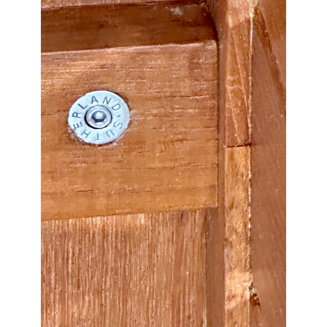 A refined and substantial solid teak cocktail table by David Sutherland Furniture, designed for both indoor and outdoor...