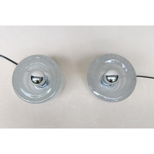Small Space Age Table Lights in Chrome-Plating and Bubble Glass from Peill & Putzler, Set of 2 For Sale - Image 4 of 18