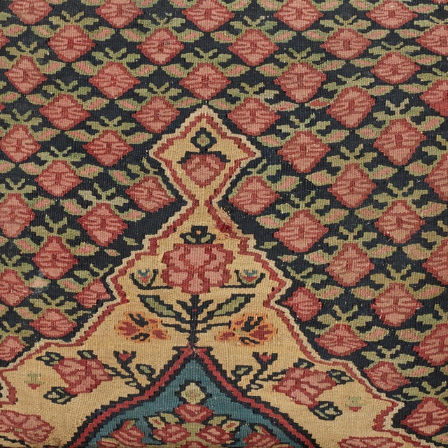 Pair of Stools Upholstered in Antique Persian Kilim For Sale - Image 14 of 14