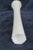 Eiffel Tower Vase White Glass With Slim Tapered Neck and Clear Footed Base 4828b For Sale - Image 9 of 18