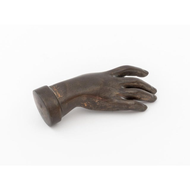 Victorian Victorian Patinated Bronze Hand Model For Sale - Image 3 of 7
