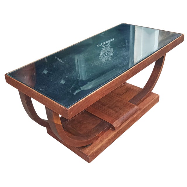 Elevate Your Living Space With a True Masterpiece of 1920s Art Deco Design Mahogany Coffee Table. For Sale - Image 10 of 10