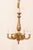 French Mid 20th Century French 6-Light Gilt Chandelier For Sale - Image 3 of 11