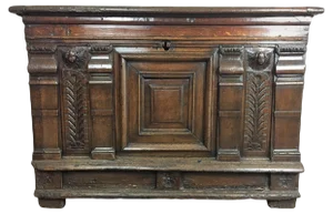 French Renaissance Angel Chest, 1600