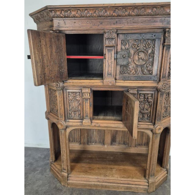 Renaissance-Style Credenza with Mascarons For Sale - Image 3 of 16