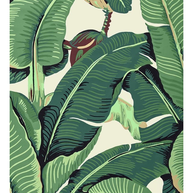 Traditional The House of Scalamandré Hinson Palm - Cotton Print Fabric, Green For Sale - Image 3 of 3