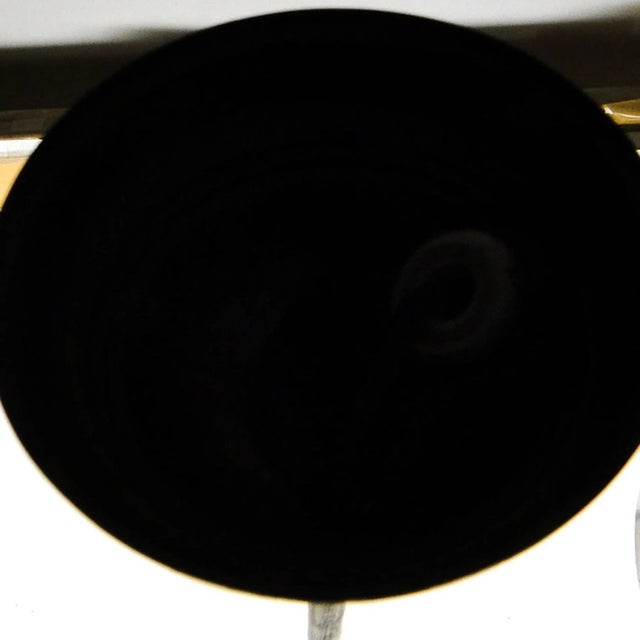 Goldenrod Chandelier with Glass Globes, Czechoslovakia, 1930s For Sale - Image 8 of 9