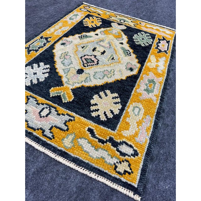 Turkish Oushak Rug 2'2" x 3' For Sale - Image 4 of 6