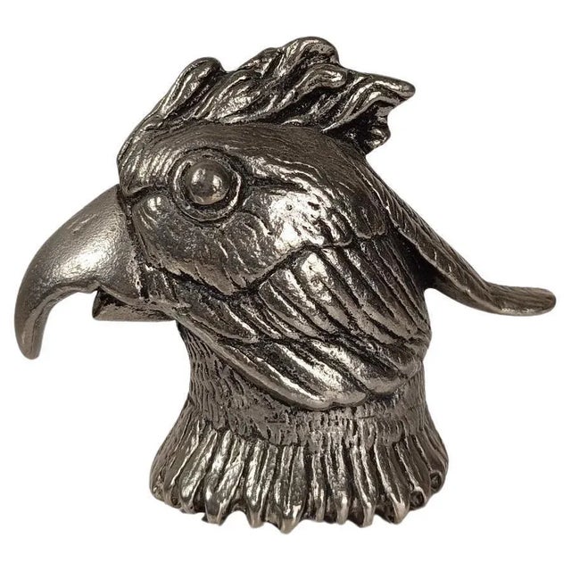 Vintage Silver-Plated Parrot Head Bottle Opener in the style of Gucci, 1970s For Sale - Image 18 of 18