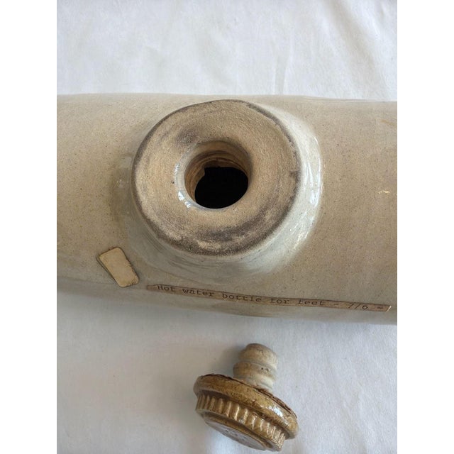 Ceramic Antique Stoneware Hot Water Bottle Foot and Bed Warmer Pottery For Sale - Image 7 of 10