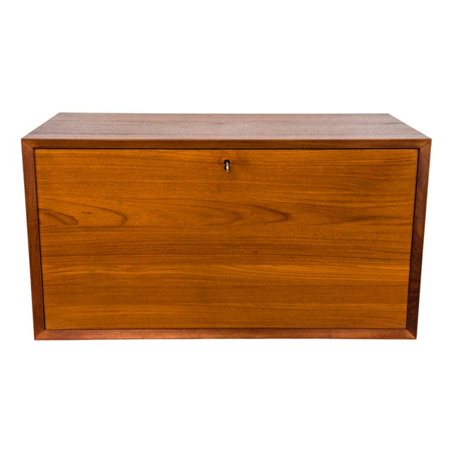 Cado System Teak Wall Unit Bar Container from Poul Cadovius, 1960s For Sale