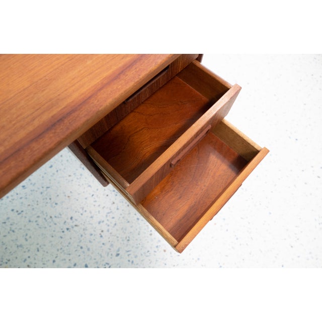 Danish Modern Teak Desk by G.N. Tibergaard, 1960s For Sale - Image 11 of 13