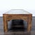 Traditional Vintage Wood and Glass Coffee Table With Brass Inlay For Sale - Image 3 of 8