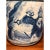 Chinese Vintage Chinese Blue White Porcelain Planter Ruo Shen Mark Figure 10" For Sale - Image 3 of 6