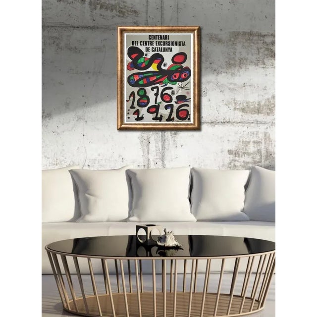 1970s Joan Miro, Centenary of the Center Excursionista de Catalunya, 1976, Lithograph, Framed For Sale - Image 5 of 6