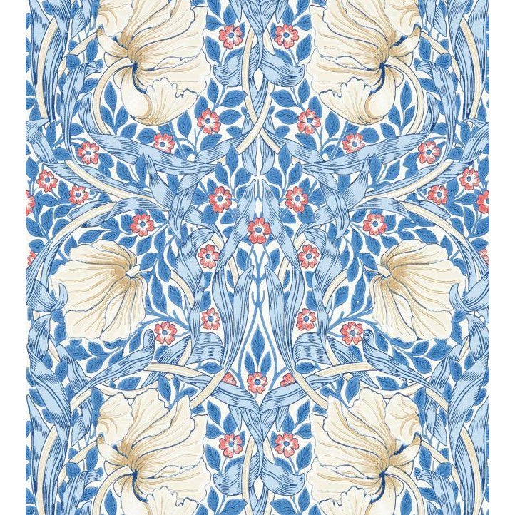 Pimpernel Wallpaper - Blue - Sample | Chairish