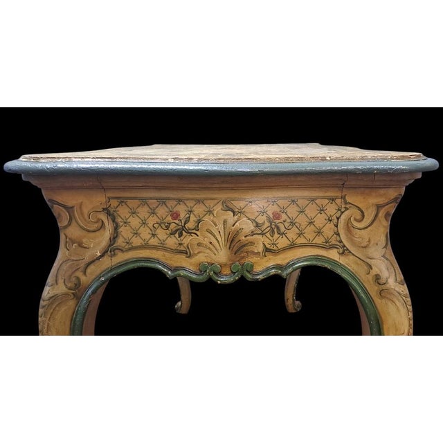 End of the 19th Century Painted Table, Liguria For Sale - Image 6 of 11