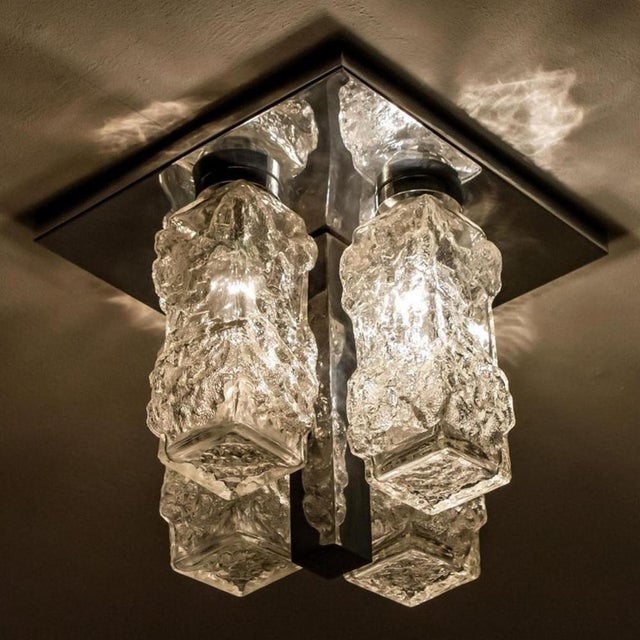 Brutalist Flush Mounts from Hillebrandt, 1970s, Set of 2 For Sale - Image 6 of 17