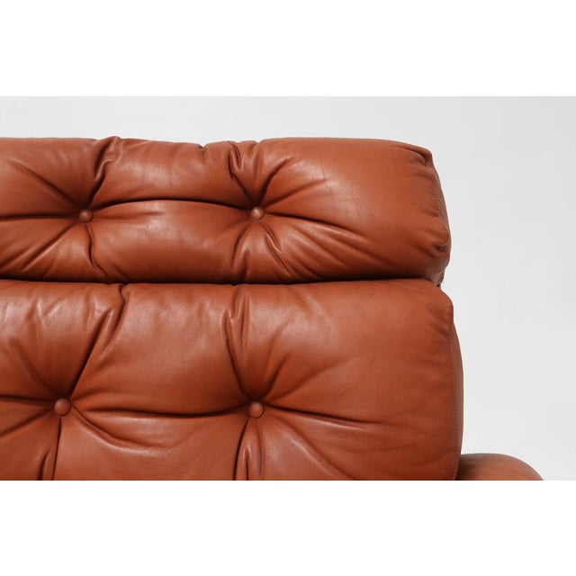 Mid-Century Modern Coronado Lounge Chair in Brown Leather by Tobia Scarpa for B&B Italia, Italy, 1960s For Sale - Image 3 of 17