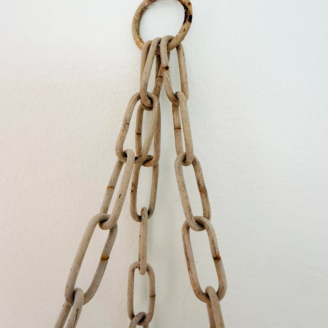 Vintage French Country Wrought Iron Hanging Planter Baskets, a Pair of Two For Sale - Image 11 of 12